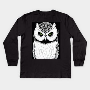 Owl Halloween Kids Long Sleeve T-Shirt